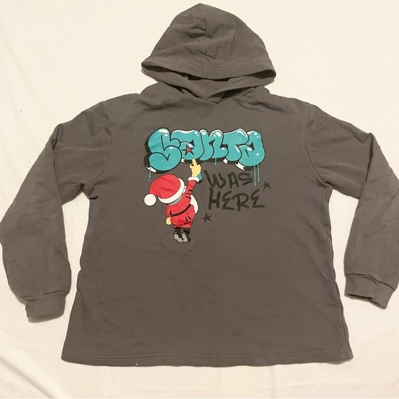 H&M Santa Was Here Christmas Youth Pullover Size 20 (14 Years) - Picture 1 of 16